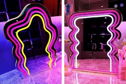 Neon Wavy Mirrors on Clearance for Only $10 at Walmart (Save Up to 69%) card image