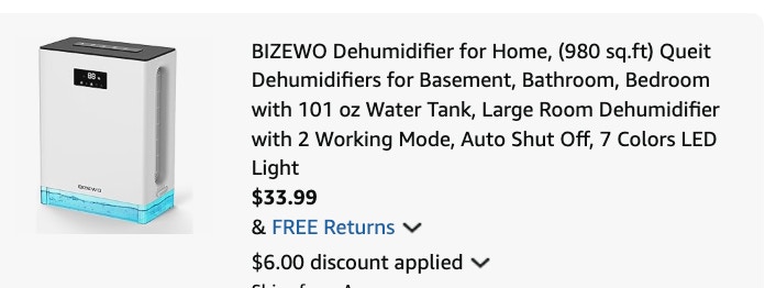 dehumidifier Amazon