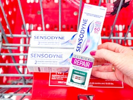 Target Sensodyne clinical repair toothpaste