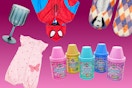 Baby onesie, drinkware, Spider-Man jacket, craft kit & Halloween slippers