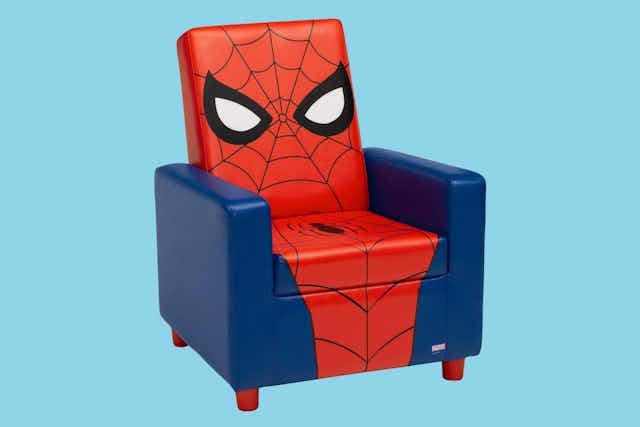 Spider-Man Upholstered Chair, Only $65 at Walmart (Reg. $119) card image