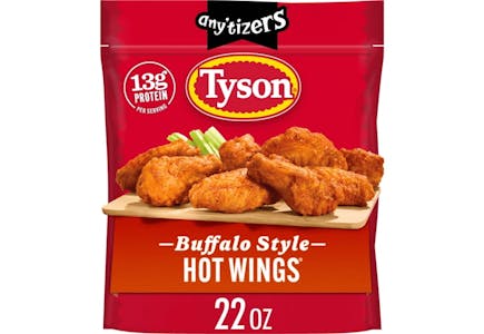 2 Tyson Any'tizers Hot Wings Bags