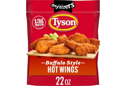 2 Tyson Any'tizers Hot Wings Bags