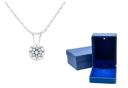 Lab-Grown Diamond Necklace + Jewelry Box