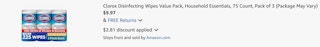 Amazon Clorox Disinfecting Wipes 2025