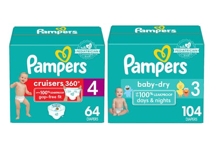 2 Pampers Diaper Boxes