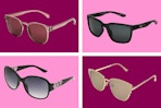 4 pairs of women's sunglasses (stock images) all different styles