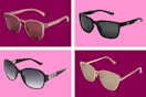 4 pairs of women's sunglasses (stock images) all different styles