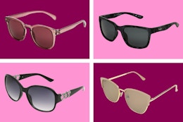 4 pairs of women's sunglasses (stock images) all different styles