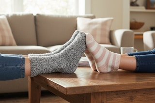 walmart joyspun plush socks