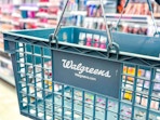 green walgreens shopping basket
