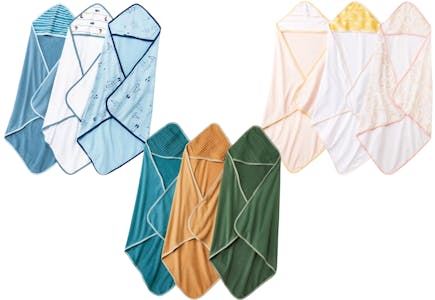 Cloud Island Baby Hooded Towel Set