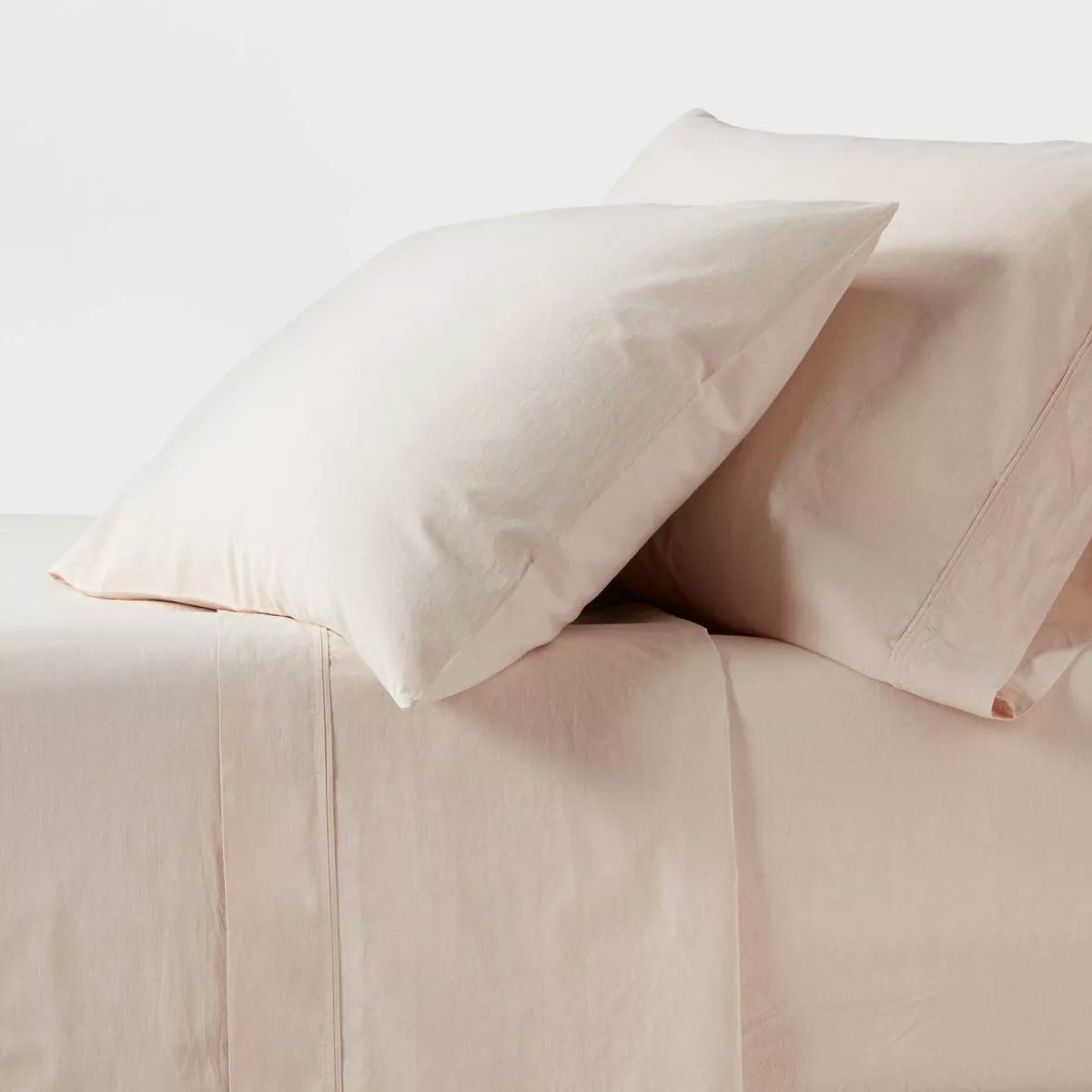 Threshold Percale King Sheet Set