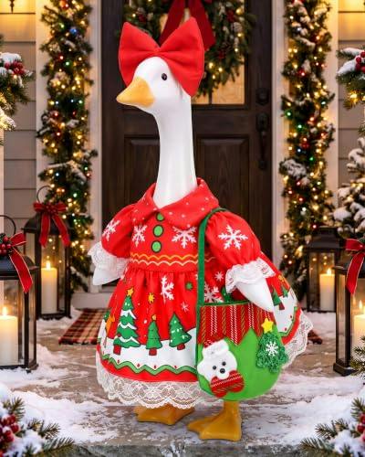 Christmas Porch Goose Outfit