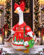 Christmas Porch Goose Outfit