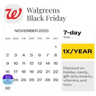 Walgreens 2025 Black Friday Calendar