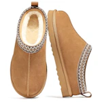 Women's Suede Fuzzy Slippers
