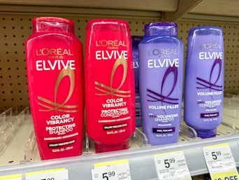 l'oreal elvive shampoo on walgreens shelf
