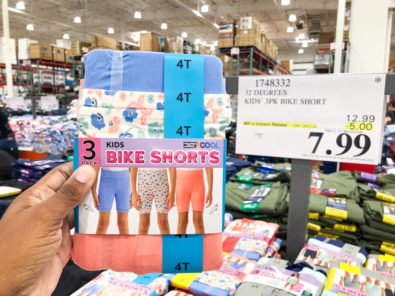 costco 32 degrees kids 3 pack bike short