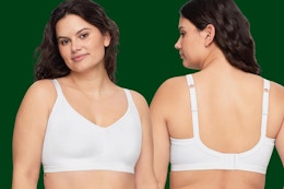 a person wearing a seamless bra 