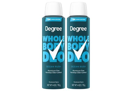 2 Degree Whole Body Dry Sprays