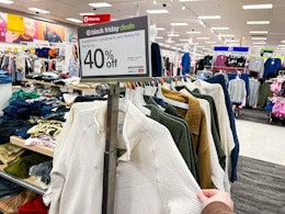 Men's Fleece Target Black Friday Deal: $11 Joggers and Sweatshirts Plus More card image