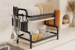 Walmart 2-tiered dish rack