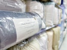 threshold weighted blanket sitting on a target shelf