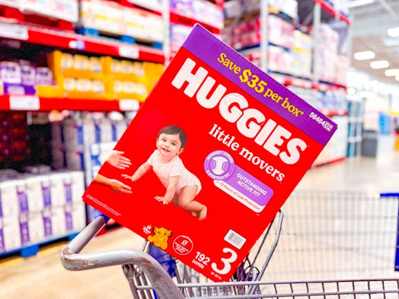 Ends Soon: Huggies Diapers, Only $41.98 at Sam's Club ($0.22 per Diaper)