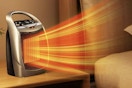 a space heater on a table