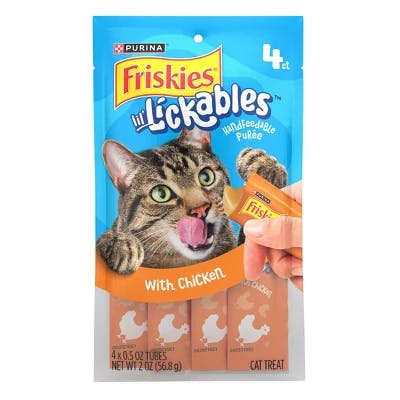 2 Friskies Lickables Cat Treats 4-Packs