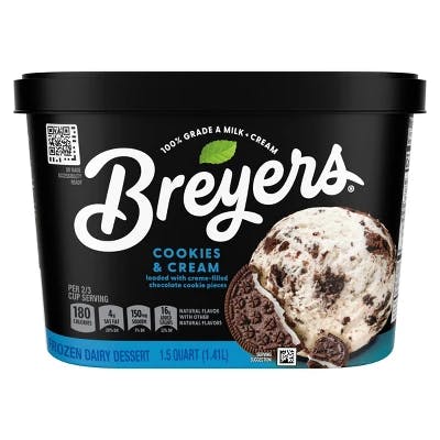 2 Breyers Ice Cream Tubs