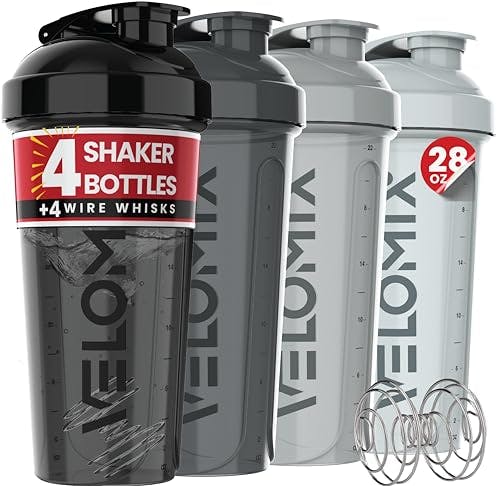 Protein Shaker Bottles 4-Pack