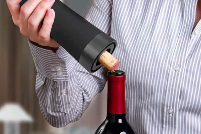 This $50 Automatic Wine Bottle Opener Is Now Only $23 at Macy's card image