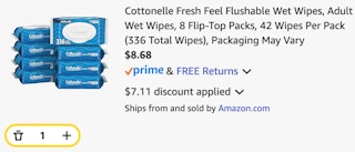 Cottonelle Fresh Feel Flushable Wet Wipes