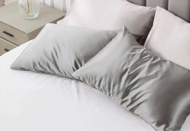 Queen Satin Pillowcase 2-Pack, Just $6.96 on Amazon card image
