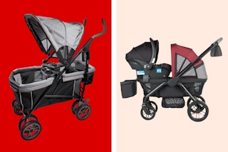 black and gray summer stroller wagon + monbebe stroller wagon