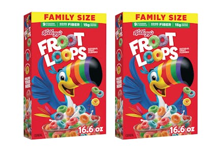2 Froot Loops Cereals