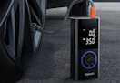 black digital cordless tire inflator