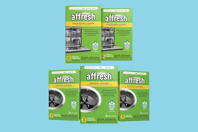 Affresh Garbage Disposable and Dishwasher Cleaner Bundle, $11.71 on Amazon card image