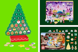 three images of advent calendars on sale