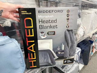 Biddeford Electric Heated Microplush Throw in box
