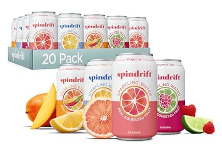 Spindrift Sparkling Water 20-Pack