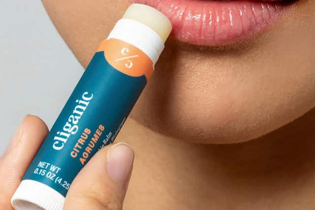 Cliganic Organic Lip Balm 6-Pack, as Low as $6 on Amazon card image