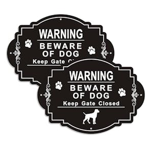 Beware of Dog Sign 2-Pack