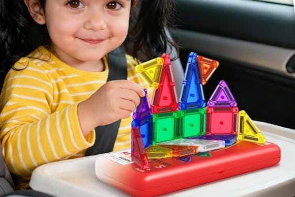 Mini Magnetic Tiles With Travel Case, Just $9.99 After Amazon Promo Code