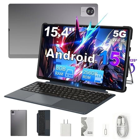 Android 15 Tablet with Keyboard