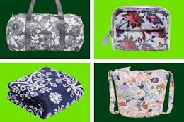 Vera Bradley Outlet Clearance: $8 Crossbody, $12 Throws, $25 Duffle Bag card image