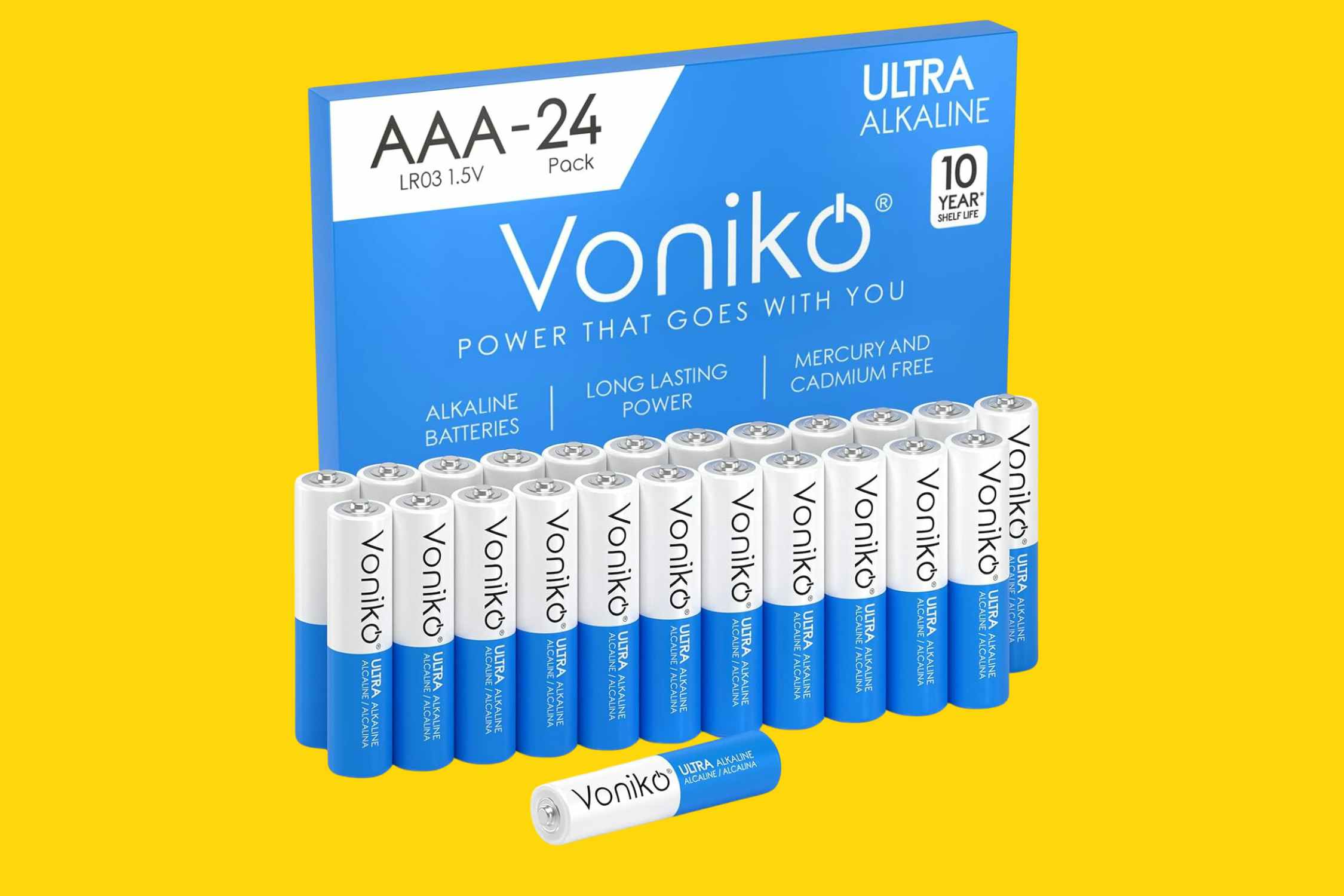 Voniko 24-Count AAA Batteries, as Little as $6 on Amazon