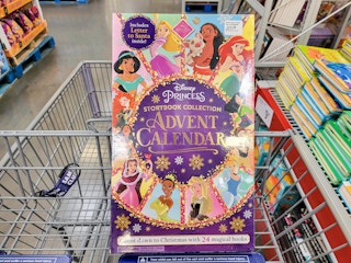 disney princess storybook advent calendar in a cart